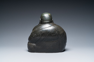 Een Chinese bronzen Boeddha, 19e eeuw