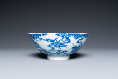 Een Chinese blauw-witte 'Bleu de Hue' kom voor de Vietnamese markt, Tự Đức periode, eind 19e eeuw