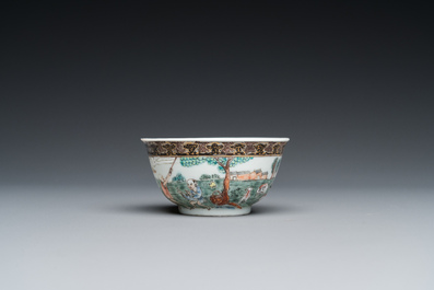 A fine Chinese famille rose cup and saucer, Yongzheng
