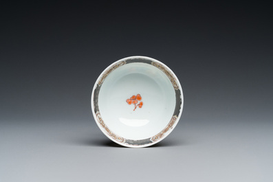 A fine Chinese famille rose cup and saucer, Yongzheng