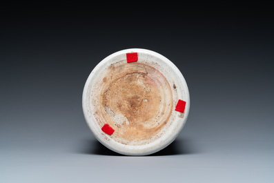 A Chinese famille rose brush pot, Yongzheng