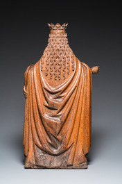 Grande Sainte-Ursule et huit vierges en ch&ecirc;ne sculpt&eacute;, Flandres, probablement Malines, 16&egrave;me