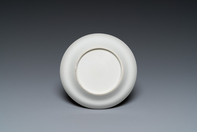 A Chinese famille rose 'Wu Shuang Pu' cup and saucer, 19th C.