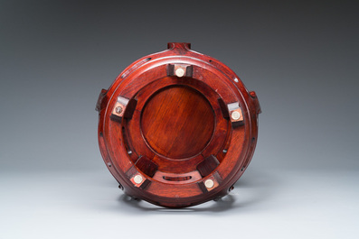 Socle ou tabouret en bois, Chine, 19/20&egrave;me
