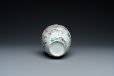 A Chinese famille rose 'meiping' vase, Republic