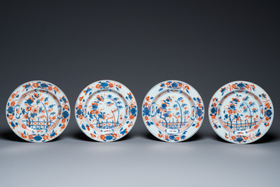 Elf Chinese Imari-stijl en famille rose borden, Kangxi/Qianlong