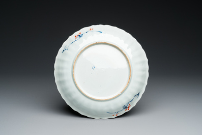 A Chinese famille verte armorial 'provinces' dish with the arms of Namur, Kangxi/Yongzheng