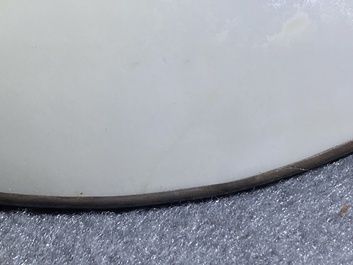 Coupe en porcelaine de Chine 'Bleu de Hue' pour le Vietnam, marque de N&ocirc;i phu thi trung 內府侍中, 19&egrave;me