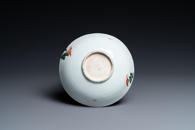 A Chinese wucai ko-akae 'two horses' dish, Tianqi/Chongzhen