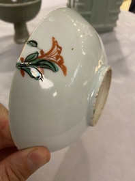 A Chinese wucai ko-akae 'two horses' dish, Tianqi/Chongzhen
