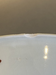 A Chinese famille verte 'dragon' dish, Kangxi
