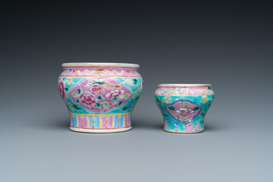 Two Chinese famille rose bowls for the Straits or Peranakan market, 19th C.