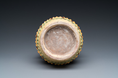 A Flemish pottery basket, Torhout, 19th C.