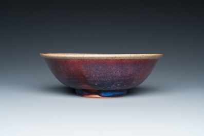 A Chinese flamb&eacute;-glazed bowl, Qing