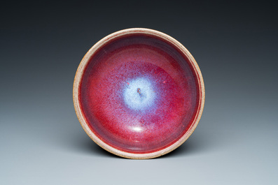 A Chinese flamb&eacute;-glazed bowl, Qing