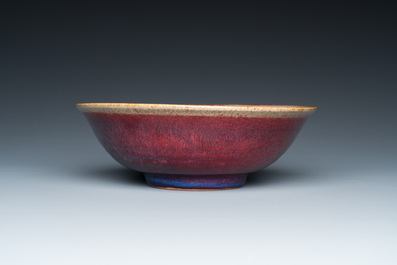 A Chinese flamb&eacute;-glazed bowl, Qing