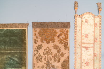 A collection of partly gold- and silver-thread embroidered textiles, Western Europe, 17th C. and later