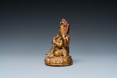 Mahakala en bronze dor&eacute;, Sino-Tibet, 19&egrave;me