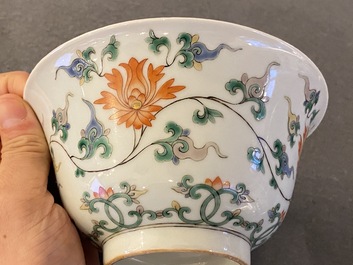 A Chinese famille verte 'lotus' bowl, Kangxi