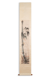 Suiveur de Xu Beihong 徐悲鴻 (1895-1953): 'Bambous&rsquo;, encre et couleurs sur papier, dat&eacute; 1931