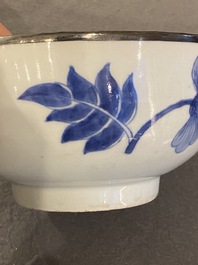 A Chinese blue and white 'Bleu de Hue' bowl for the Vietnamese market, Nh&atilde; Ngọc 雅玉 mark, 19th C.