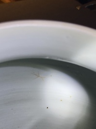 Een Chinese blauw-witte 'kylin' pot, Shunzhi