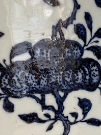 A fine Chinese blue and white 'sanduo' jardini&egrave;re, Qianlong