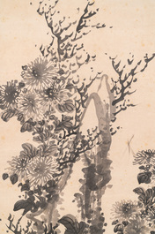 Tan Sitong 譚嗣同 (1865-1898): &lsquo;Chrysanten&rsquo;, inkt op papier, gedateerd september 1896
