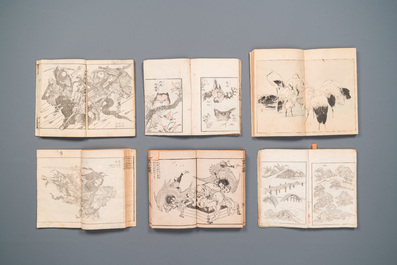 Dix albums de gravures sur bois, Japon, Edo/Meiji, 19&egrave;me