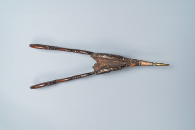 A Vietnamese wooden bellows, 19th C.