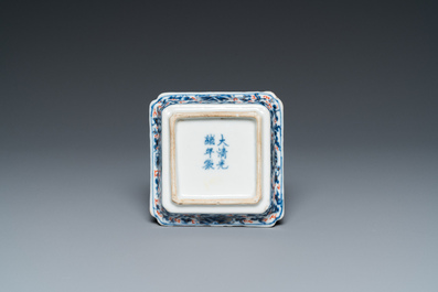 Een diverse collectie Chinees blauw-wit porselein, Kangxi en later