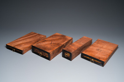 Petit cabinet en bois laqu&eacute; pour le march&eacute; europ&eacute;en, Japon, Edo, 18&egrave;me