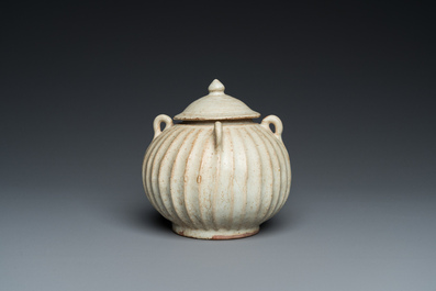 A large collection of Vietnamese blue and white covered boxes and other shipwreck porcelain, 12th C. and later