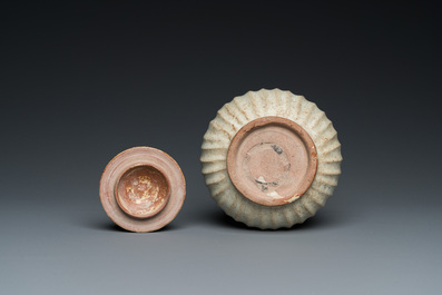 A large collection of Vietnamese blue and white covered boxes and other shipwreck porcelain, 12th C. and later