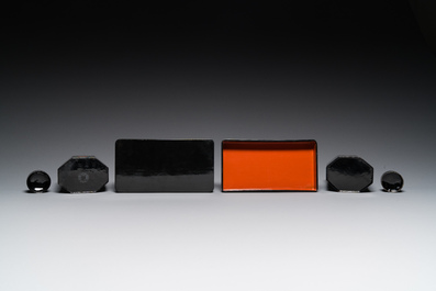 Eleven Chinese Cultural Revolution lacquer wares