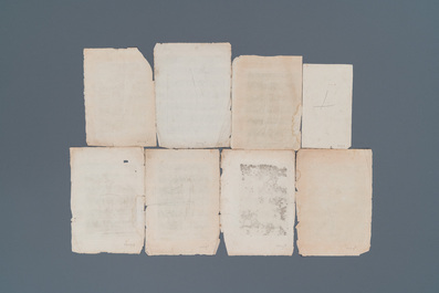 Acht anatomische gravures en vier diverse gravures, 16/18e eeuw