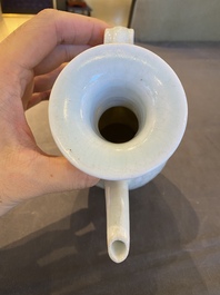 A Chinese qingbai ewer with floral design, Song