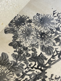 Tan Sitong 譚嗣同 (1865-1898): &lsquo;Chrysanten&rsquo;, inkt op papier, gedateerd september 1896