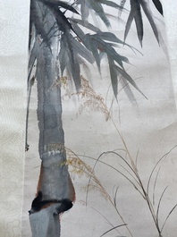 Suiveur de Xu Beihong 徐悲鴻 (1895-1953): 'Bambous&rsquo;, encre et couleurs sur papier, dat&eacute; 1931