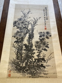 Tan Sitong 譚嗣同 (1865-1898): &lsquo;Chrysanten&rsquo;, inkt op papier, gedateerd september 1896