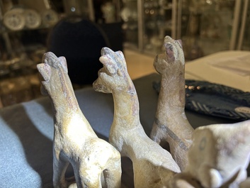 Groupe en terre cuite peinte figurant une cal&egrave;che aux chevaux, Chypre, ca. 8&egrave;me av. J.-C.