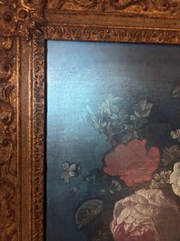 Van Verendael, Nicolaes (1640-1691, attr. &agrave;): Urne au bouquet de fleurs avec papillon, huile sur toile