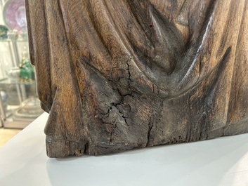 Grande Sainte-Ursule et huit vierges en ch&ecirc;ne sculpt&eacute;, Flandres, probablement Malines, 16&egrave;me