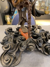 Grande sculpture de Li Tieguai en laque de Fuzhou ou Foochow, Chine, 19&egrave;me