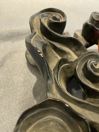 Grande sculpture de Li Tieguai en laque de Fuzhou ou Foochow, Chine, 19&egrave;me