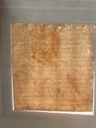 Cornelis Visscher II (1628-1658, attr. &agrave;): 'Portrait d'un roi', sanguine sur papier