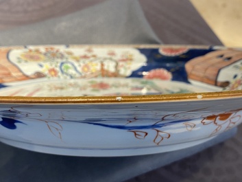 A Chinese famille rose 'Lan Caihe' dish, Yongzheng