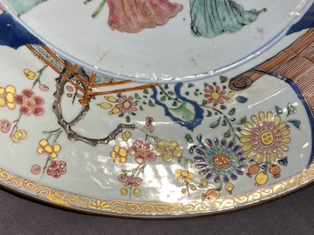 A Chinese famille rose 'Lan Caihe' dish, Yongzheng