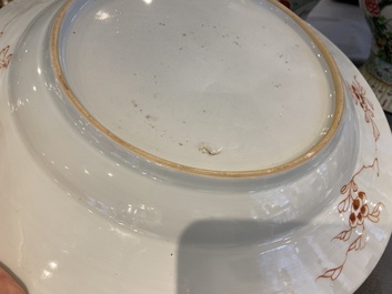 A Chinese famille rose 'mandarin ducks' dish, Qianlong
