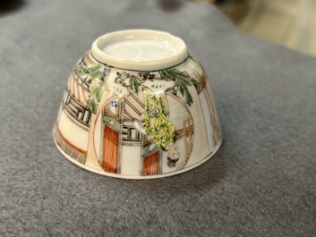 A fine Chinese famille rose cup and saucer, Yongzheng